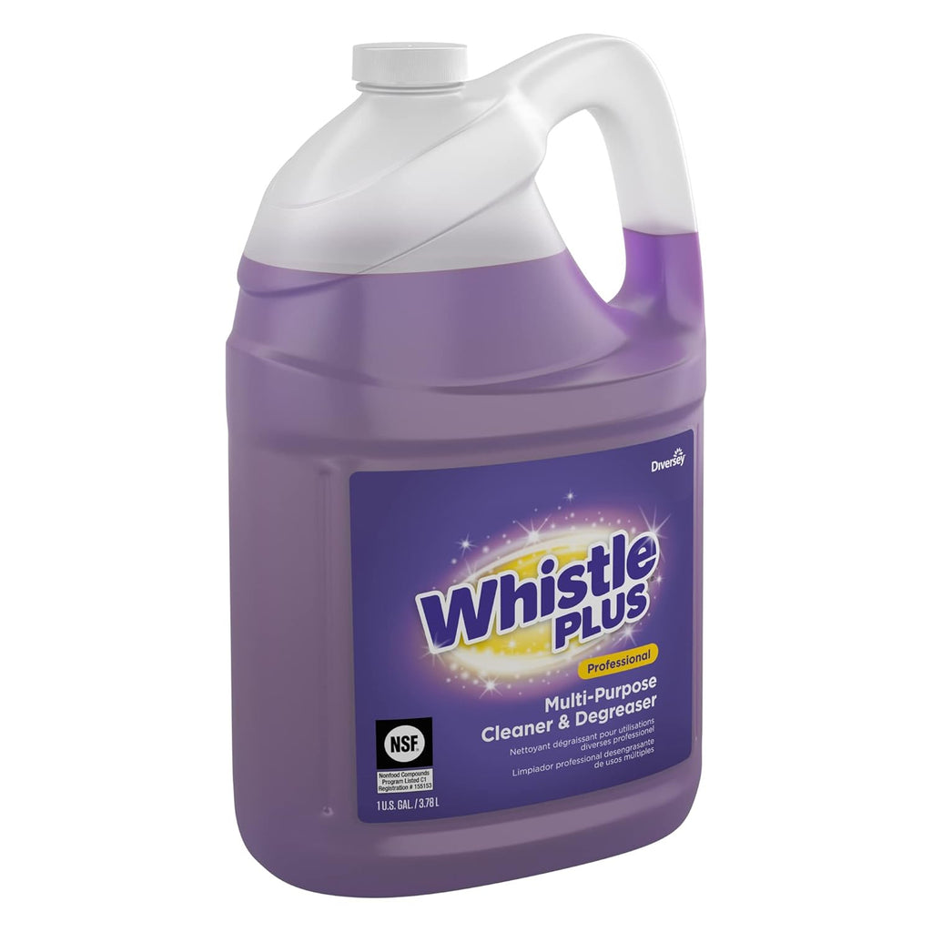 Diversey CBD540588 Whistle Plus Professional Multi Purpose Cleaner & Degreaser, Heavy Duty Stain Remover with Citrus Scent, Ready-to-Use Refill, 1-Gallon