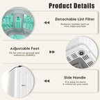 Auertech Portable Washer and Dryer Combo Set, 12 lbs Portable Clothes Dryers, 6 Drying Modes, 18 lbs Fully Automatic Washing Machine, 7 Wash Cycles, Compact Washer and Dryer for Apartment, RV, Dorm