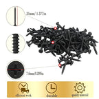 #6 x 1-3/8" Phillips Bugle Head Fine Thread Sharp Point Drywall Screw, Self Tapping Wood Screws with Black Phosphate Coated, Ideal Screw for Drywall, Wood and Sheetrock, 90 Pieces