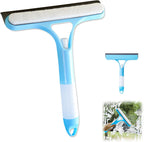 3 in 1 Window Cleaning Scraper,3 in 1 Spray Squeegee,Window Squeegee with Spray,Windows Squeegee Cleaner Tool with SprayBottle,All-Purpose Shower Glass,Mirrors,Car,Home Window Cleaner Tool(Blue)