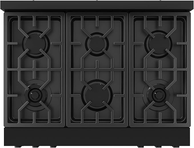 Gordon Ramsay by THOR Kitchen 36 Inch Professional Gas Range with Tilt Panel Touch Control in Black