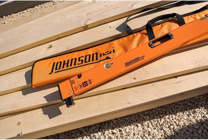 Johnson Level & Tool 5800-0610P 6FT - 10FT Extendable Plate Level, Triple-Secured Mounting System