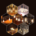 GOENDR E26 40W Edison Bulbs, ST64 Vintage Incandescent Light Bulbs, 2700K Warm Dimmable, Squirrel Cage Filament Bulb for Table Lamp Home Antique Decorative, 4 Pack