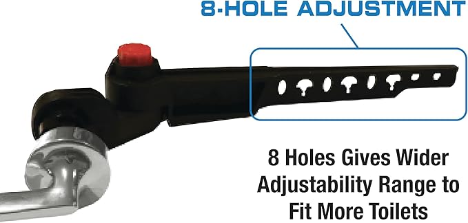 Danco 12046 Straight Replacement Handle with Front Angle/Side/Vertical Mount in Toilet Tank Lever, Brushed Nickel