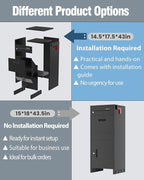 Package Delivery Boxes for Outside, Parcel Drop Boxes with Lock, Custom Address Stickers Package Drop Boxes for Outside is Weatherproof,Package Delivery Box for Porch,Need to Install (14.5*17.5*43 in)