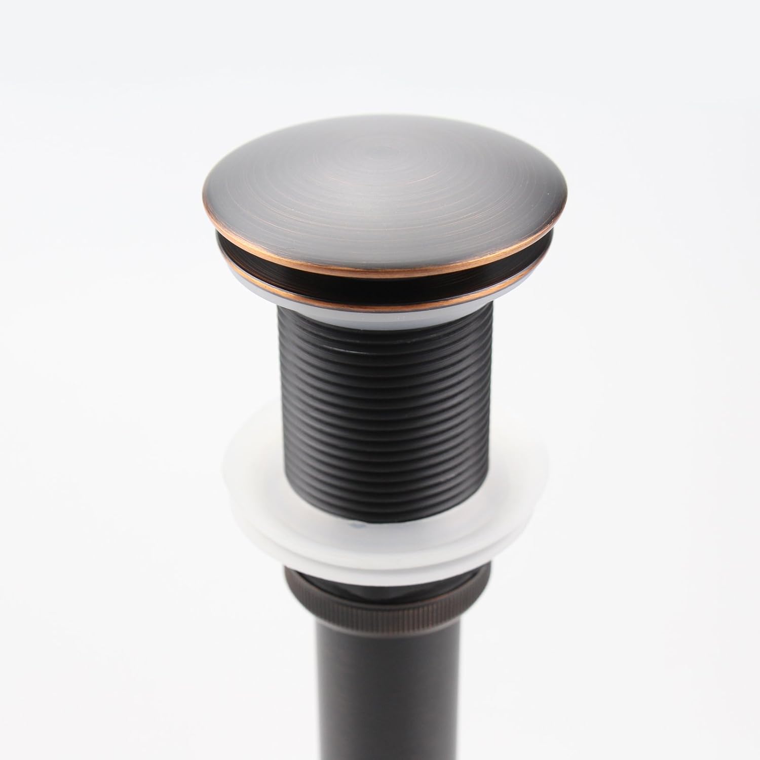 Oil Rubbed Bronze Pop UP Sink Drain, Vanity Bathroom Vessel Lavatory Faucet Drain Stopper, ORB without Overflow