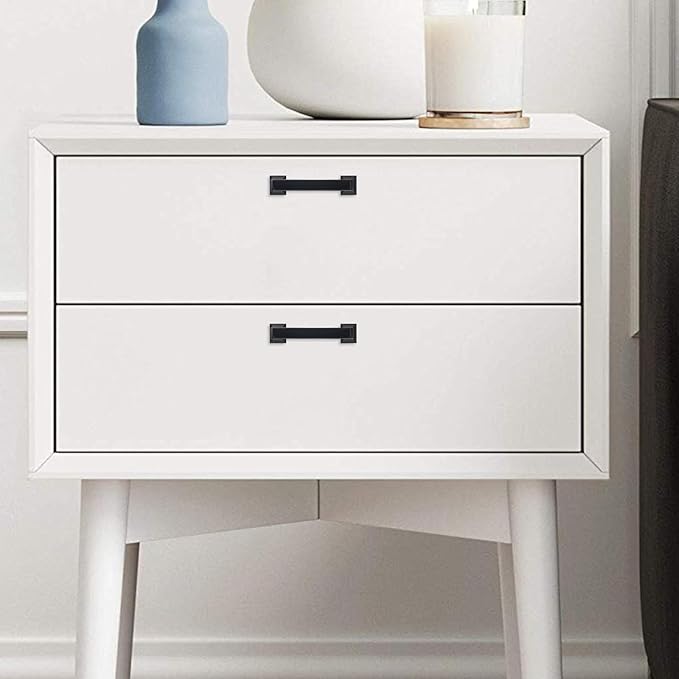 COTYKILEY 10 Pack 3 Inch(76mm) Matte Black Cabinet Handles Black Kitchen Cabinet Pulls Cabinet Door Handles Kitchen Cabinet Hardware