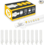 GoodBulb 18 Watt CFL Light Bulbs 2 Pin G24D-2 Base 2700K Soft White 18W High Output 1200 Lumens Double Tube Compact Fluorescent Light Bulbs Plug-in 10 Pack