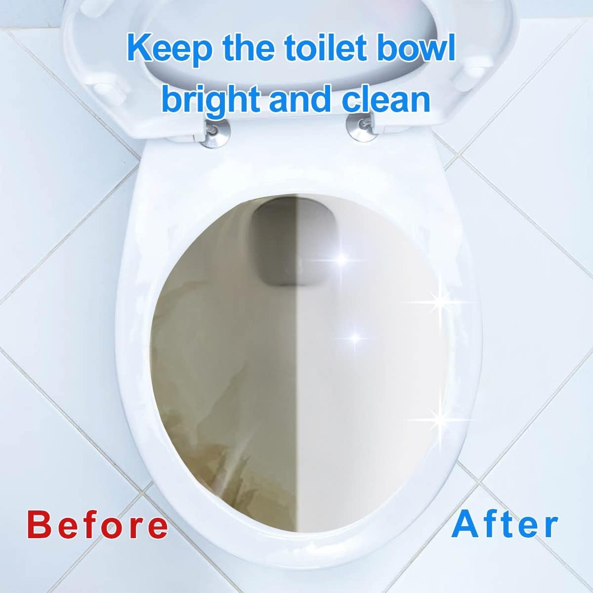 KIISIISO Toilet Bowl Cleaners Tablets(12 Pack), Household Lime Rust Removers, Automatic Toilet Tank Cleaner, with Sustained Release Technology for Bathroom Cleaners