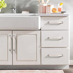 6 Pack 5 Inch Kitchen Cabinet Handles - Brushed Satin Nickel Cabinet Pulls - Cupboard Handles