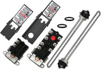 Zero EWH-02 Electric Water Heater Repair Kit with 4500W 240V Elements & TOD Thermostats, Upper/Lower, Fits Rheem, AO Smith, Richmond, Kenmore, GE