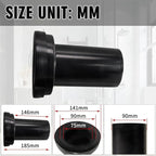 Wall Hung Toilet Gasket and Connector Set Compatible with Geberit 152.404.46.1/240.752.11.1-Includes Drain Pipe,Flush Pipe,Nuts,Washers,Installation Kit Bowl Replacement