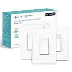 Kasa Matter Smart Dimmer Switch: Voice Control w/Siri, Alexa & Google Assistant, UL Certified, Timer & Schedule, Easy Guided Install, Neutral Wire Required, Single Pole, 2.4GHz Wi-Fi, 3-Pack