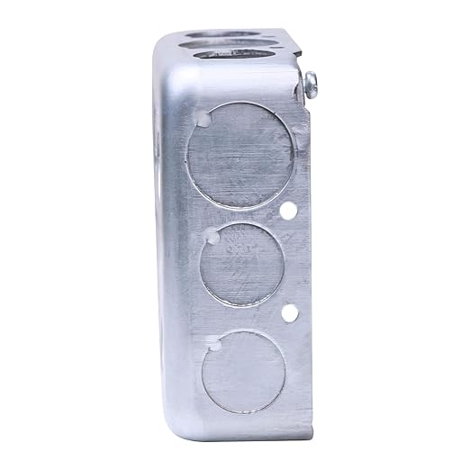 20 Pack 4" Square Electrical Box, 1-1/2'' Deep Metal Electrical Junction Box, 21.0 Cu. in. Capacity, Galvanized