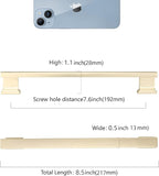 COTYKILEY 6 Pack 7.5 Inch(192mm) Brushed Brass Cabinet Handles Gold Kitchen Cabinet Pulls Cabinet Door Handles Kitchen Cabinet Hardware