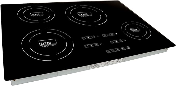 TI-4B 30 inch Built-In 4 Burner Induction Glass-Ceramic Cooktop, 7400W, UL858 Certified