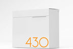 Vsons Modern Design Mailbox, Wall-Mount Mailbox Vsons Design Mitch W (Aluminum White Powder Coated) (White) (White with Numbers)