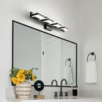 mirrea 24" Black Vanity Lights for Bathroom 4 Light Vanity Lighting Fixtures for Mirror 3 CCT Adjustable LED Vanity Light