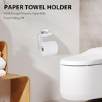 YACVCL 5-Piece Bathroom Hardware Accessories Set 23.6 inch Towel Bar Set Modern Towel Rack Kit Stainless Steel Wall Mounted (Polished Chrome)