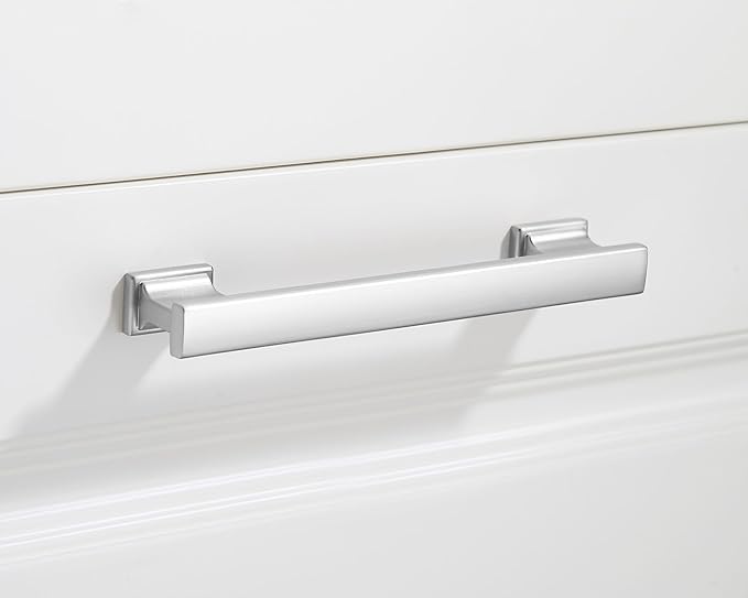 10 Pack 6 Inch Length|5 Inch(128mm) Hole Center Brushed Satin Nickel Kitchen Cabinet Handles, Cabinet Pulls Kitchen Cabinet Hardware, Cupboard Pulls, Drawer Handles