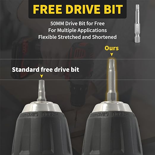 Wood Screws 5 Inch, FIXLINK Deck Screws #10 x 5, 105 PCS, Epoxy Coated, T25 Star Bit Above 1500 Hour Salt Spray Coating Outdoor Decking Screws Excellent Rust Resistant for Wood Fence, Tan