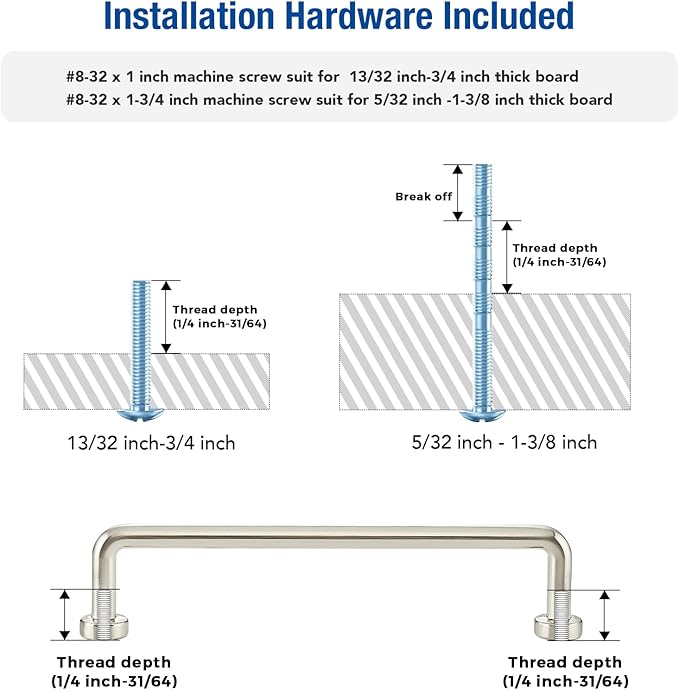 JOY DECOR Cabinet Pulls – 5 Inch Hole Center, Brushed Nickel, 5 Pack, Zinc Alloy Cabinet Handles for Drawers & Cupboard – Vintage Style Hardware for Kitchen, Bathroom, Dresser, Furniture Makeover