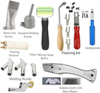 Beyondlife 1600W Hot Air Plastic Welder Heat Gun PVC Vinyl Flooring Welding Tool Hot Gas Pistol Kit, with Various Welding Accessories