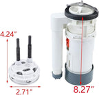 T Tulead Toilet Fill Valve, Dual Flush Valve, Push Button, Toilet Tank Parts Replacement, Converter Kit, for 10"-12" Toilet Tank, for Fill Valve 0.8" Thread, for Drain Hole Dia, 2.56"