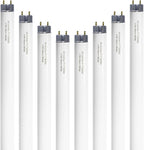 24 inch F17T8/830 17 Watts Light Bulb Warm White, 2 Foot Straight Fluorescent Tube T8 Tube Light F17T8/WW, 1500 Lumen G13 Medium Bi-Pin Cap 8 Pack