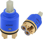 35mm Faucet Cartridge Certification Ceramic Tap Replacement Cartridge Mix Tap Inner Cartridge for Single Lever Faucet, Monobloc Bathroom or Kitchen Mixer Faucets