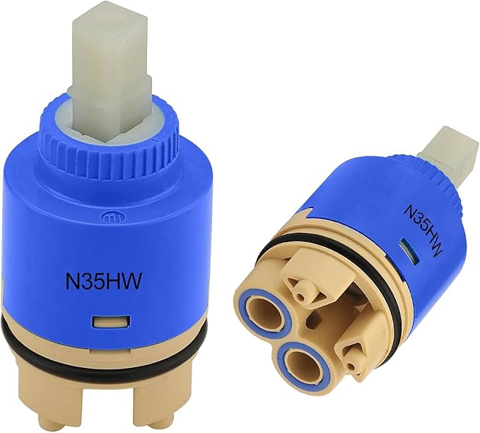 35mm Faucet Cartridge Certification Ceramic Tap Replacement Cartridge Mix Tap Inner Cartridge for Single Lever Faucet, Monobloc Bathroom or Kitchen Mixer Faucets