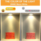 Vinaco MR16 Bulb,10 Pack 35W GU5.3 Base, 480LM High Output 12V 35W Bulb, 2800K Warm White MR16 Dimmable with Clear Glass Cover, MR16 GU5.3 for Landscape, Track Lights