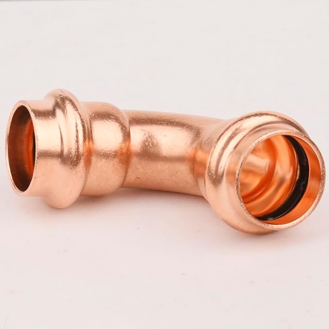 WHK 10 Pack 3/4" Propress x 3/4" Pro press Copper 90 Degree Elbow Crimp Press Fittings Adapter Coupling Propress 0.75“ inch Cooper to Cooper Pipe Connection (Lead-Free)