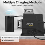 JEPPO Laser Level 360 Self Leveling,3x360° Cross Line Green Laser Level，3D Lazer Level for construction and picture hanging,APP Remote Control,with 5000mAh Rechargeable Battery,Magnetic Rotating Stand