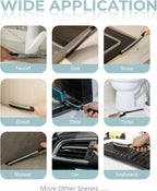 SXhyf Cleaning Brush - Hard Bristle Crevice Cleaning Brush, Multifunctional Gap Scrub Brush, Home Essentials, Bathroom Cleaner Tools for Household Use, Kitchen, Window, Faucet(S1110SE) (6, Multicolor)