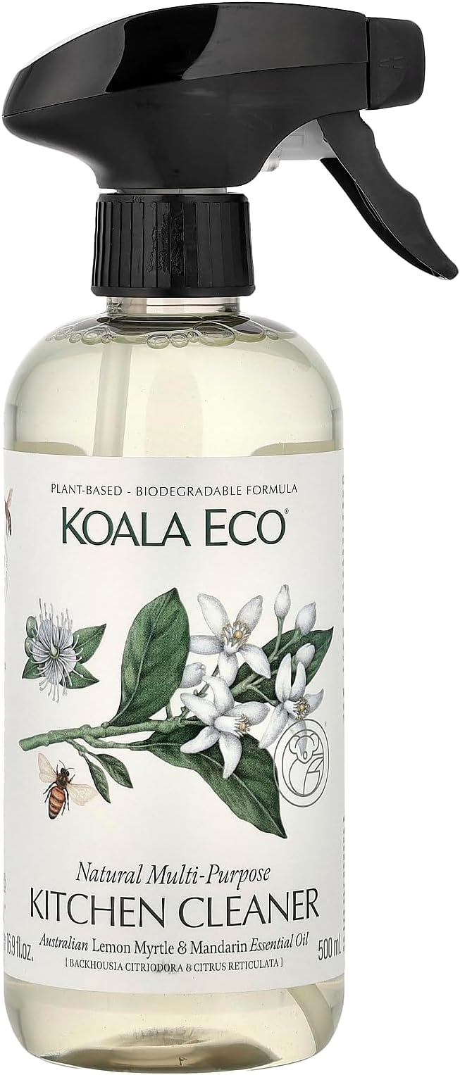 Koala Eco Multi-Purpose Kitchen Cleaner - with Australian Lemon Myrtle & Mandarin Essential Oil- 16 oz