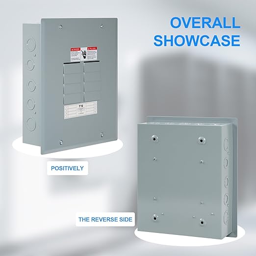 THQL Circuit Breaker Panels, 8-Space, 125A Circuit Breaker Distribution Box, 120V/240V Circuit Breaker Electrical Enclosure,Indoor Main Lug Load Center