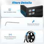 Digital Length Meter Counter, 110V Adjustable Mechanical Length Counter 0-999999m Electronic Measure Tool Single Measure Wheel with 4 Measurement Modes Feet Inches Meters Yards