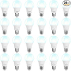 BUBO A19 LED Light Bulbs, 100 Watt Equivalent LED Bulbs, Daylight 5000K, 1500 Lumens, E26 Standard Base, Non-Dimmable, 13W Soft White LED Bulbs for Bedroom Living Room Home Office, 24 Pack