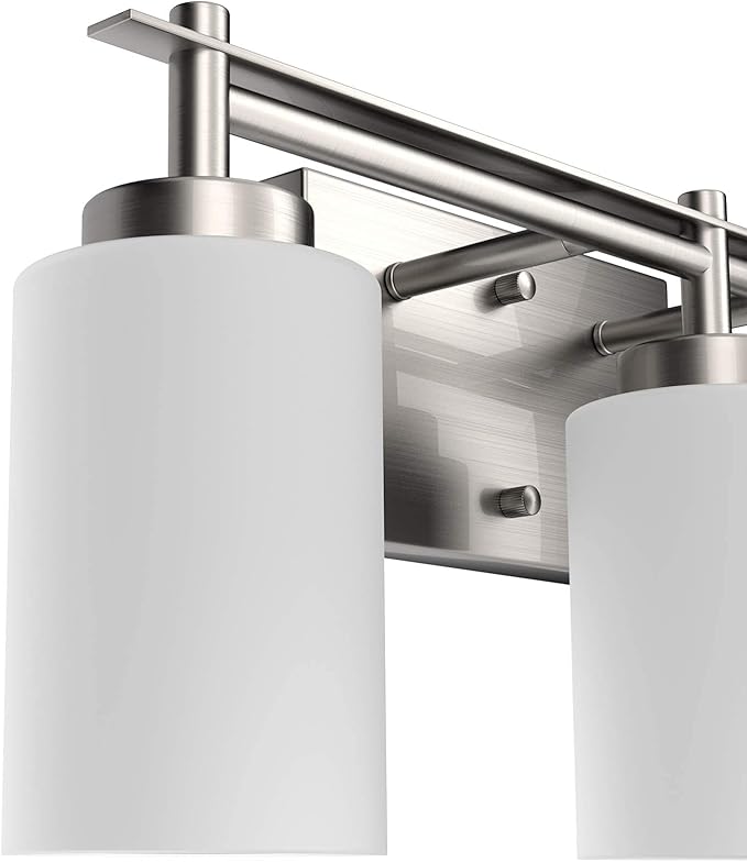 Aipsun Brushed Nickel Bathroom Vanity Light Vintage Bathroom Vanity Lighting Fixtures 3 Lights Industrial Wall Light (Exclude Bulb)