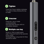 Precision Electric Screwdriver Kit, Mini Cordless Electric Rotary Drill Tool Set with Led Light 3 Torque 34 Magnetic Bits, for Repair, Sanding, Polishing, Drilling, Carving, DIY Crafts