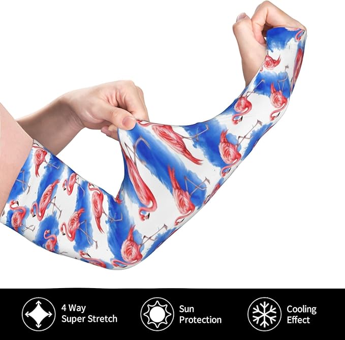 Men Women Anti-Slip Cooling Arm Sleeves Comfortable Sunshade for Summer Sports