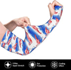 Men Women Anti-Slip Cooling Arm Sleeves Comfortable Sunshade for Summer Sports