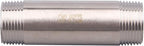 1" X 1" NPT Male Nipple Stainless Steel 304 Cast Pipe Coupling Fitting 4" Length