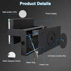 ledmo 150W LED Flood Light with 360° Rotatable Head, 5000K 18000LM Modern Outdoor Wall Lights, LED Security Commercial Exterior Wall Pack Light Fixture, Switch Control for Backard, Garage, Shop, Barn