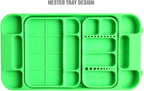 OEMTOOLS 22417 Flexi-Tray, 3 Piece Set, Includes Small, Medium, and Large Rubber Tool Mat Trays, Heat and Oil Resistant Silicone, Round-Bottom Compartments