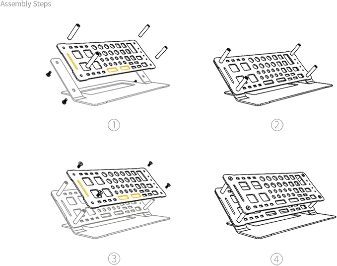 Screwdriver Rack, Small Tool Storage Holder for Desk Top, Work bench Organizer, Aluminum Alloy, Dark Grey