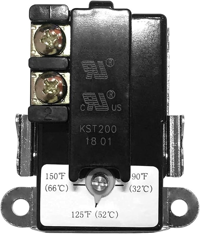 LONG TERM KST200&203 Electric Water Heater Thermostat kit for Double Element Heater, Includes 1x Upper Thermostat and 1x Lower Thermostat, Fit for Most Electric Water Heaters