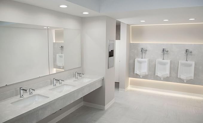 Moen 8559 Commercial Align M-Power Electronic Touchless Hands-Free Sensor-Operated Modern Bathroom Sink Faucet, Chrome