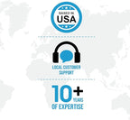 Ceptics UK Travel Plug Adapter, 2 in 1 Type G Adapter, US to UK Adapter, Ireland, Dubai Travel Adapter with Dual USA Inputs, CE, RoHS - HK Outlet Adapter, 3 Pack